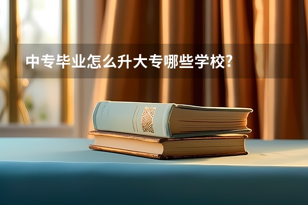 中专毕业怎么升大专哪些学校?