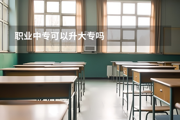 职业中专可以升大专吗