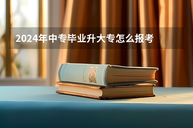 2024年中专毕业升大专怎么报考