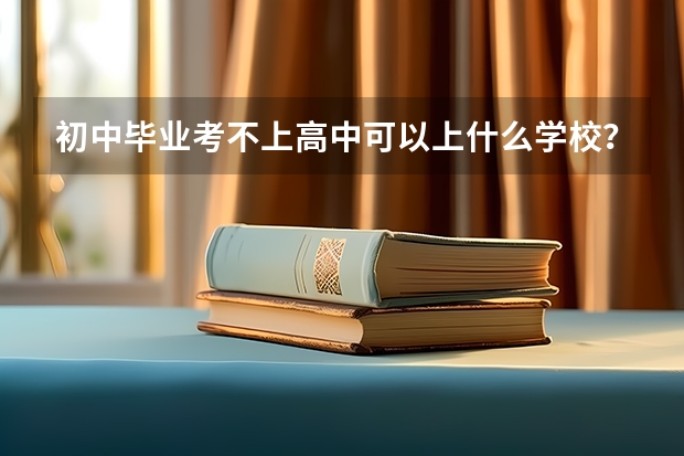 初中毕业考不上高中可以上什么学校？