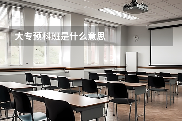 大专预科班是什么意思