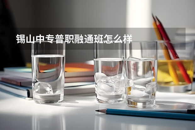 锡山中专普职融通班怎么样